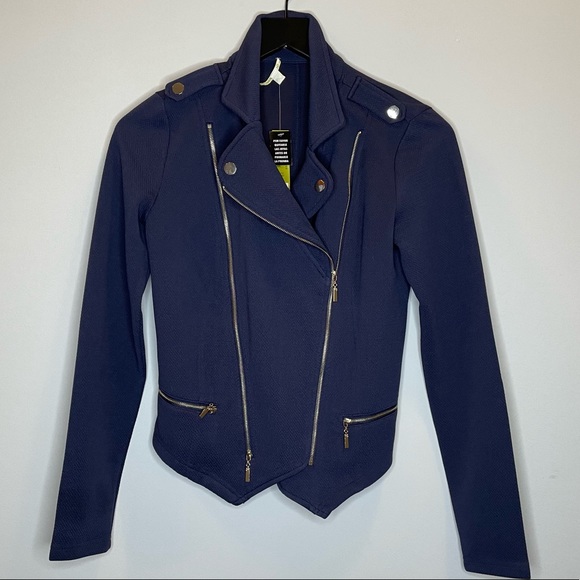 GIANNI BINI Navy Blue Blazer XS NWT - Picture 4 of 6